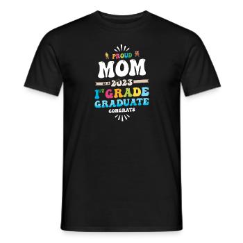 Fière maman d’une classe de 1ère année de 2023 Graduation - T-shirt homme - noir - Devant - AI Model Male 178 light (178cm)