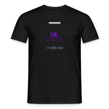 #pronounsarebeautiful ul/neutrx - T-shirt homme - noir - Devant - AI Model Male 178 light (178cm)