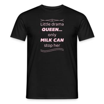 little drama queen Spruch - Männer T-Shirt - Schwarz - Vorne - AI Model Male 178 light (178cm)