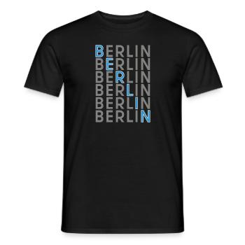 Berlin Berlin - Männer T-Shirt - Schwarz - Vorne - AI Model Male 178 light (178cm)