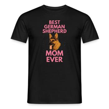 Dog Mama Mother's Day Gift German Shepherd - Men's T-Shirt - black - Front - AI Model Male 178 light (178cm)