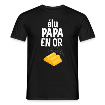 Cadeau homme réunionnais cool - T-shirt homme - noir - Devant - AI Model Male 178 light (178cm)