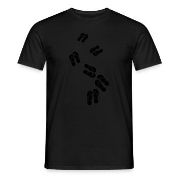Badelatschen icon - Männer T-Shirt - Schwarz - Vorne - AI Model Male 178 light (178cm)