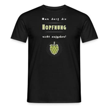 Man darf die Hopfnung nicht aufgeben! - Männer T-Shirt - Schwarz - Vorne - AI Model Male 178 light (178cm)