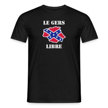 gerslibre - T-shirt homme - noir - Devant - AI Model Male 178 light (178cm)