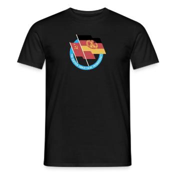 Deutsch sowjetische freundschaft Geschenk DDR Ossi - Männer T-Shirt - Schwarz - Vorne - AI Model Male 178 light (178cm)