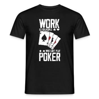 Poker - Männer T-Shirt - Schwarz - Vorne - AI Model Male 178 light (178cm)