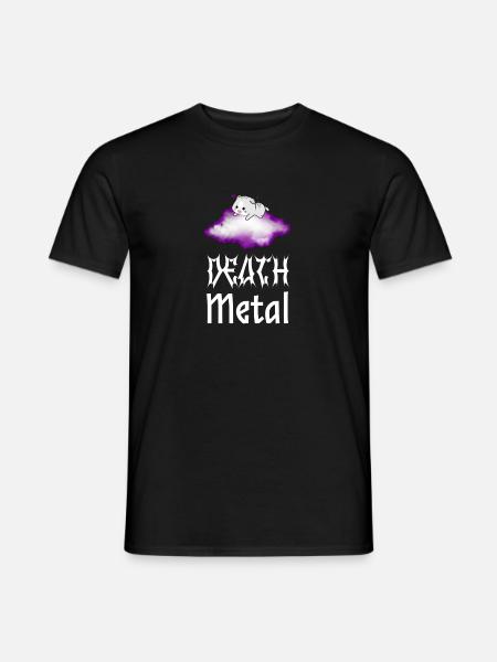 Chat Death Metal - T-shirt homme - noir
