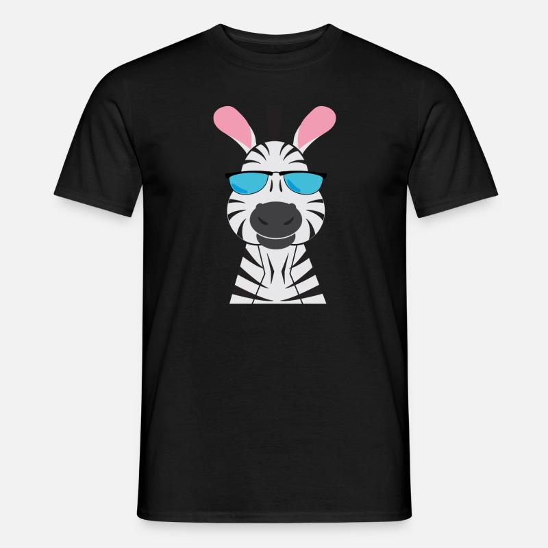 Zebra - Männer T-Shirt - Schwarz