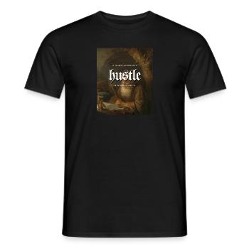 Hustle You Sleep Like You're Rich I'm Up Like I'm - Männer T-Shirt - Schwarz - Vorne - AI Model Male 178 light (178cm)