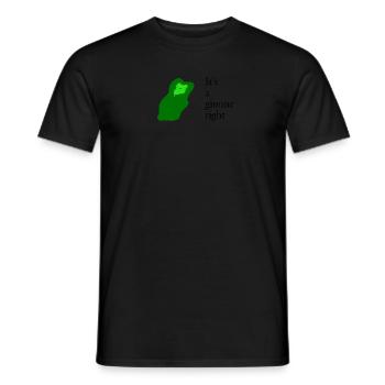 Es ist eine Spielerei, oder? - Lustige Golfbekleidung - Männer T-Shirt - Schwarz - Vorne - AI Model Male 178 light (178cm)