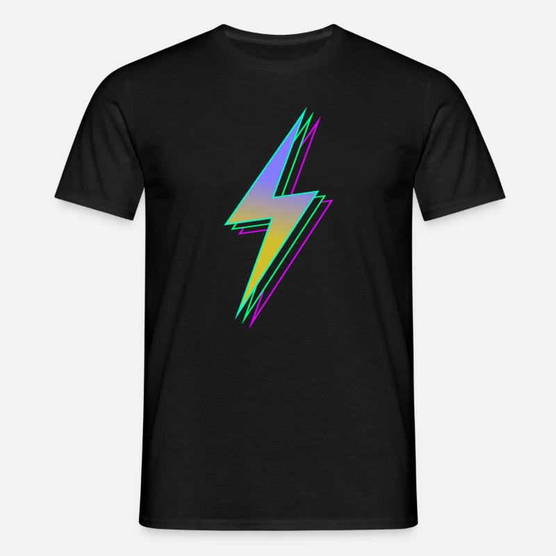 Blitz - Männer T-Shirt - Schwarz