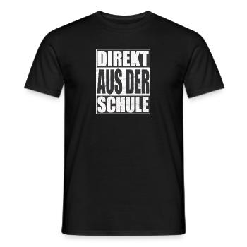 Direkt aus der Schule - Männer T-Shirt - Schwarz - Vorne - AI Model Male 178 light (178cm)