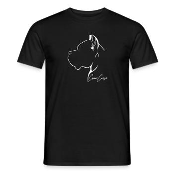 CANE CORSO Profil Chiens Chien Wilsigns - T-shirt homme - noir - Devant - AI Model Male 178 light (178cm)