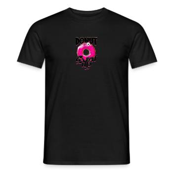 Donut Grow Up - donut - Men's T-Shirt - black - Front - AI Model Male 178 light (178cm)