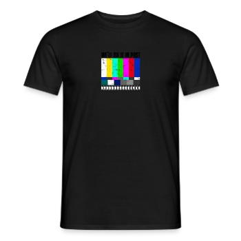 Wir beheben es in der Post - Farbe - Männer T-Shirt - Schwarz - Vorne - AI Model Male 178 light (178cm)