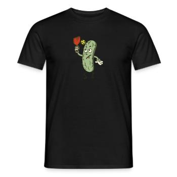 Drôle de pickleball pickle play cartoon - T-shirt homme - noir - Devant - AI Model Male 178 light (178cm)