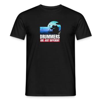 lustiger Schlagzeuger Spruch - Männer T-Shirt - Schwarz - Vorne - AI Model Male 178 light (178cm)