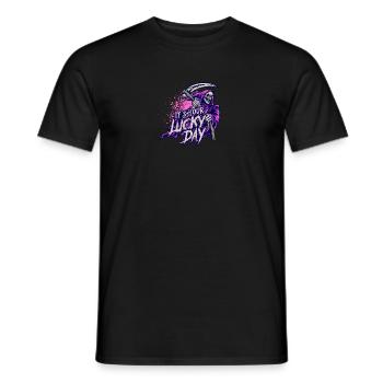 C’est votre jour de chance - truc ou friandise - T-shirt homme - noir - Devant - AI Model Male 178 light (178cm)