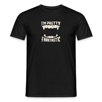 Je suis assez fangtastic - halloween - T-shirt homme - noir - Devant - AI Model Male 178 light (178cm)
