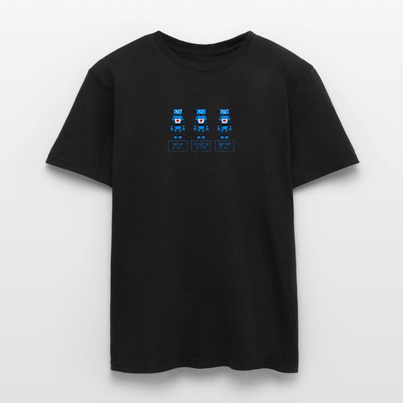 Input No Evil Process No Evil Output No Evil - Men’s T-shirt