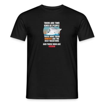 Conception de voyage de croisière amusante - T-shirt homme - noir - Devant - AI Model Male 178 light (178cm)