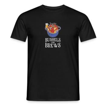 Scheffel und Gebräue - Meeresfrüchte - Männer T-Shirt - Schwarz - Vorne - AI Model Male 178 light (178cm)