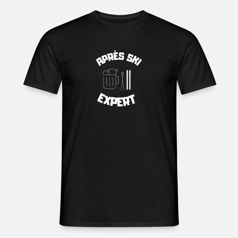 Après Ski Expert - Männer T-Shirt - Schwarz