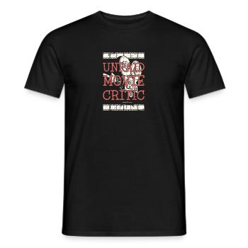 Critique de cinéma non rémunéré - film - T-shirt homme - noir - Devant - AI Model Male 178 light (178cm)