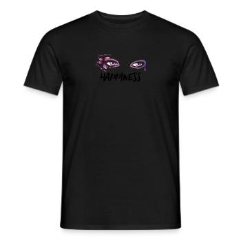 Happiness | Girls Emo clothes | Emocore | Emo Musi - Men's T-Shirt - black - Front - AI Model Male 178 light (178cm)