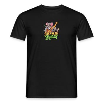 Safari Squad - vacay - Men's T-Shirt - black - Front - AI Model Male 178 light (178cm)
