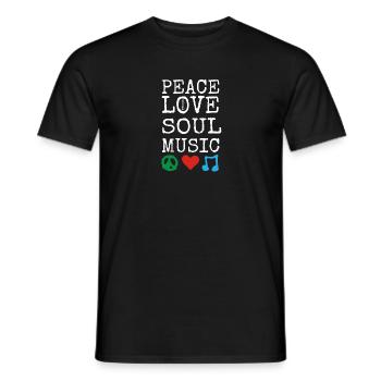 Funk Clothing | Vintage 70er Jahre Kostüm für Soul Musik - Männer T-Shirt - Schwarz - Vorne - AI Model Male 178 light (178cm)