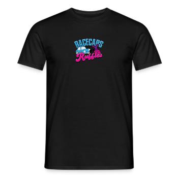 Racecars or Ruffles - reveal - Men's T-Shirt - black - Front - AI Model Male 178 light (178cm)