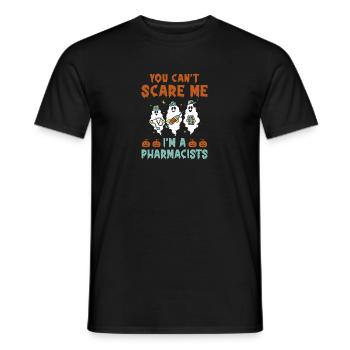 Funny Halloween T-Shirt You Can't Scare Me - Men's T-Shirt - black - Front - AI Model Male 178 light (178cm)