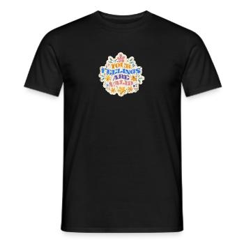 Your feelings are valid - mental health - Men's T-Shirt - black - Front - AI Model Male 178 light (178cm)
