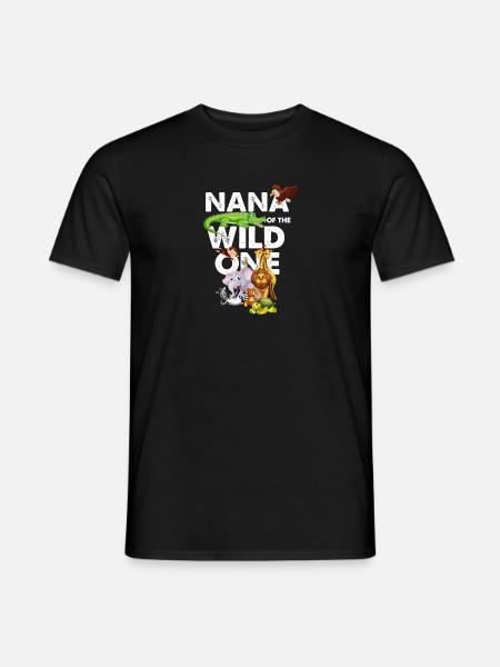 Lustige Nana of the Wild One Zoo Geburtstag - Männer T-Shirt - Schwarz