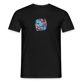 Yin yang koi fish - yin yang - Men's T-Shirt - black - Front - AI Model Male 178 light (178cm)