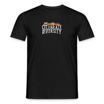 Célébrez la diversité - serpent à sonnette - T-shirt homme - noir - Devant - AI Model Male 178 light (178cm)