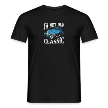 Je ne suis pas vieux, je suis un classique - camion à tiges - T-shirt homme - noir - Devant - AI Model Male 178 light (178cm)