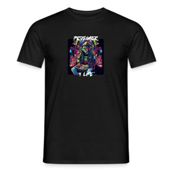 Progamer 4 Vie 1 - T-shirt homme - noir - Devant - AI Model Male 178 light (178cm)