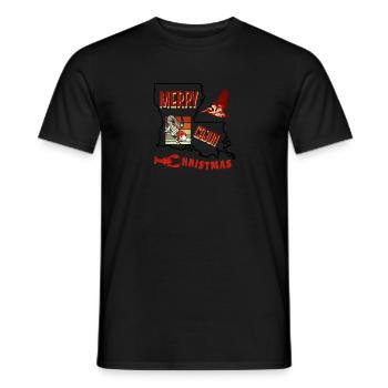 Joyeux Noël Cajun Louisiane - T-shirt homme - noir - Devant - AI Model Male 178 light (178cm)