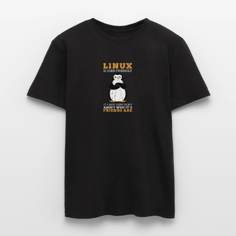 Linux est convivial C’est juste très difficile à propos de T-shirt homme