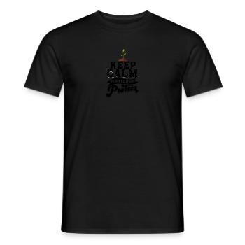 Keep Calm Pflanzen haben Protein - Protein - Männer T-Shirt - Schwarz - Vorne - AI Model Male 178 light (178cm)
