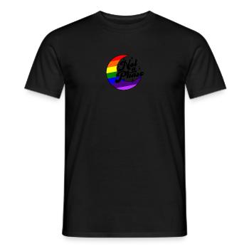 Keine Phase - trans - Männer T-Shirt - Schwarz - Vorne - AI Model Male 178 light (178cm)