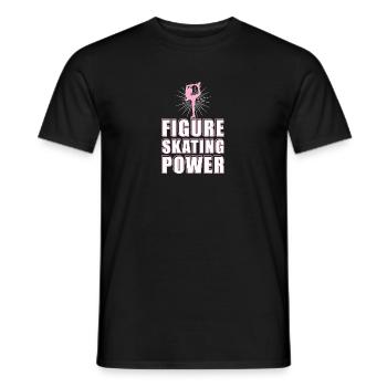 Eislaufen Wortspiel Eiskunstlauf - Männer T-Shirt - Schwarz - Vorne - AI Model Male 178 light (178cm)
