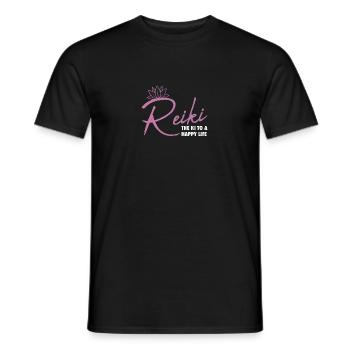 Reiki -Meister Ganzheitlicher Spiritueller Chakra - Männer T-Shirt - Schwarz - Vorne - AI Model Male 178 light (178cm)