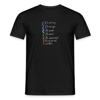 Reiki -Meister Ganzheitlicher Spiritueller Chakra - Männer T-Shirt - Schwarz - Vorne - AI Model Male 178 light (178cm)