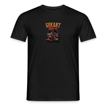 Go kart racer Be fast or be last - go kart - Men's T-Shirt - black - Front - AI Model Male 178 light (178cm)