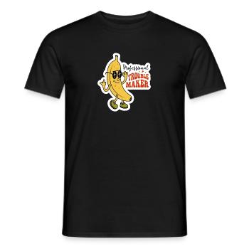 Créateur de troubles professionnel Sarcastique Banana Design - T-shirt homme - noir - Devant - AI Model Male 178 light (178cm)