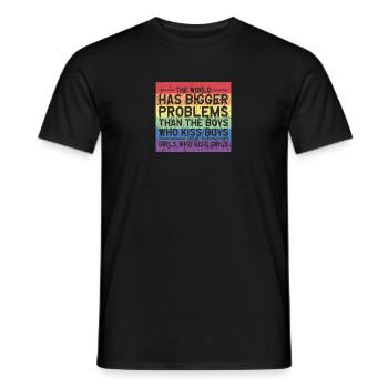 Wood working There's no apps for that - - Men's T-Shirt - black - Front - AI Model Male 178 light (178cm)